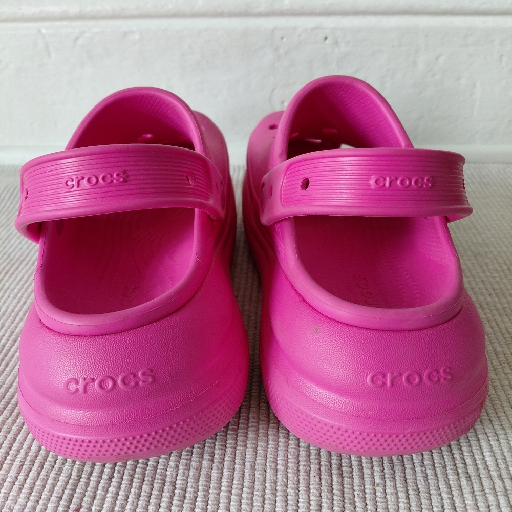 Women’s Crocs Platform Pink 9 - Picture 3 of 7
